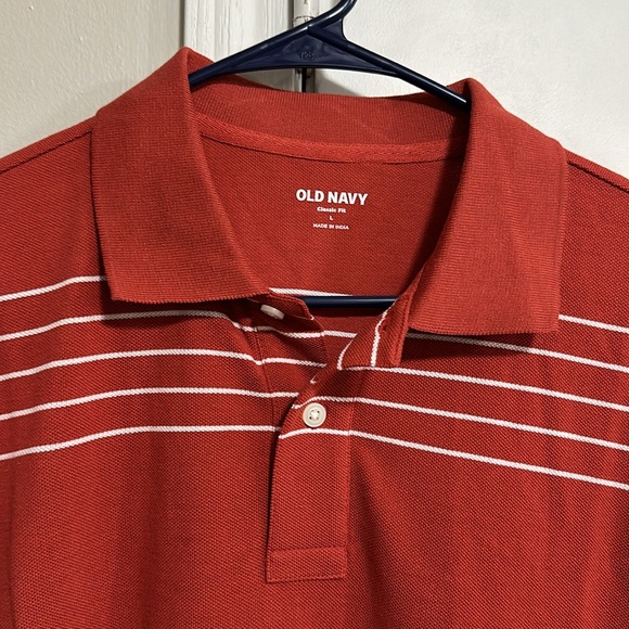 Old navy Men’s Large stripe polo - Picture 2 of 2